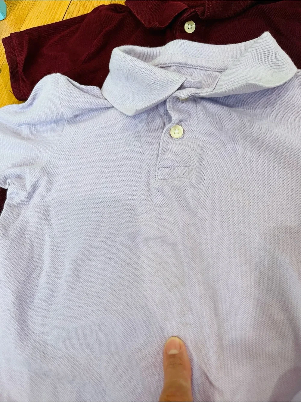Children’s Place 4T Short-Sleeve Polo Shirt - Lavender and burgundy(Pack)